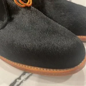 Mark Mcnairy Mcnasty pony hair chukka Boot size 10,5 US made in England. Mark McNairy New Amsterdam Blue Denim Chukka Boots Made in  main image 4